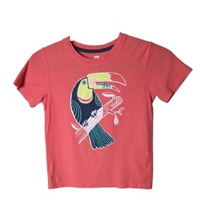 Tea Collection Talkative‎ Toucan Graphic Tee Coral Size 7